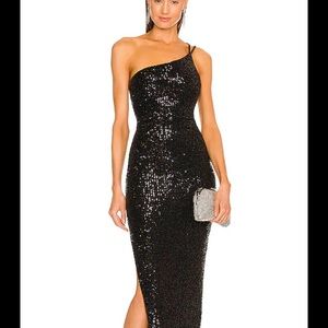 Nookie-Liberty Gown in Black, Size Medium.